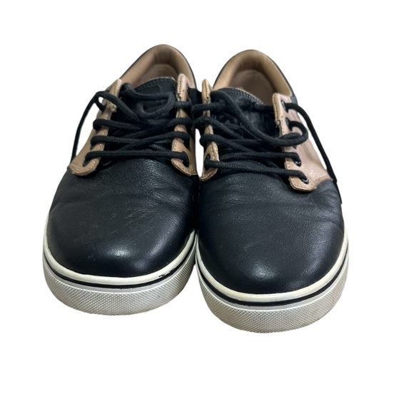 Kikkorgolf Other - Men’s Kikkergolf Golf Cleats Shoes Black Tan Size 9 Boys Teen Women’s as well
